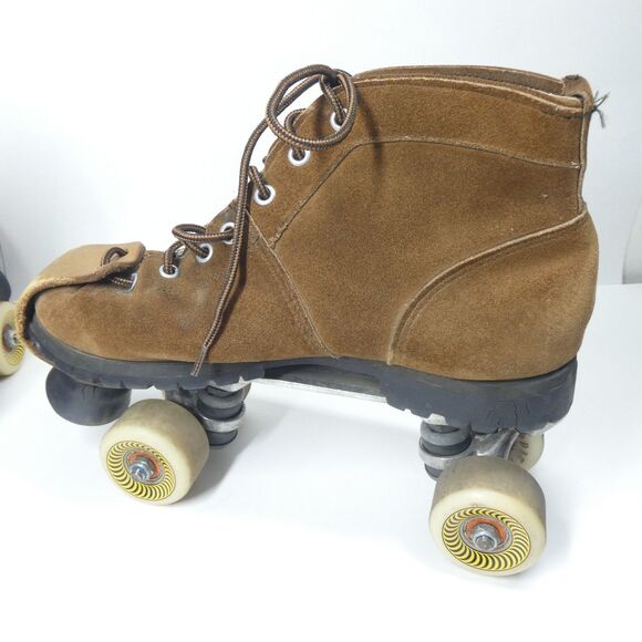 Leather Roller Skates Vintage Handpainted Tigers Sure Grip Super X7L Plates main image 15
